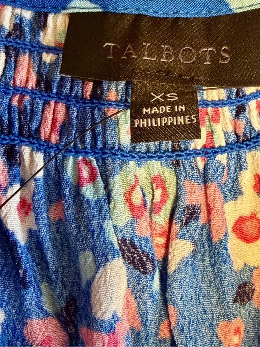 Talbot Women’s Blue Fit & Flare Floating Floral Pattern Midi Dress Size XS - Picture 5 of 11